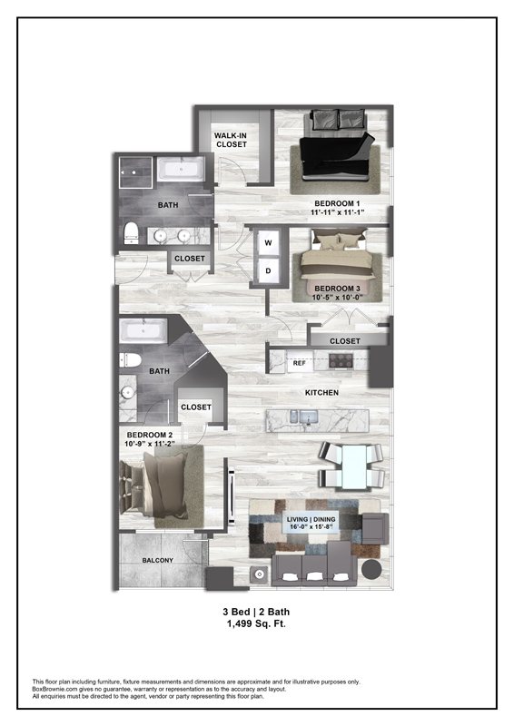 Floor plan layout diagram for C1